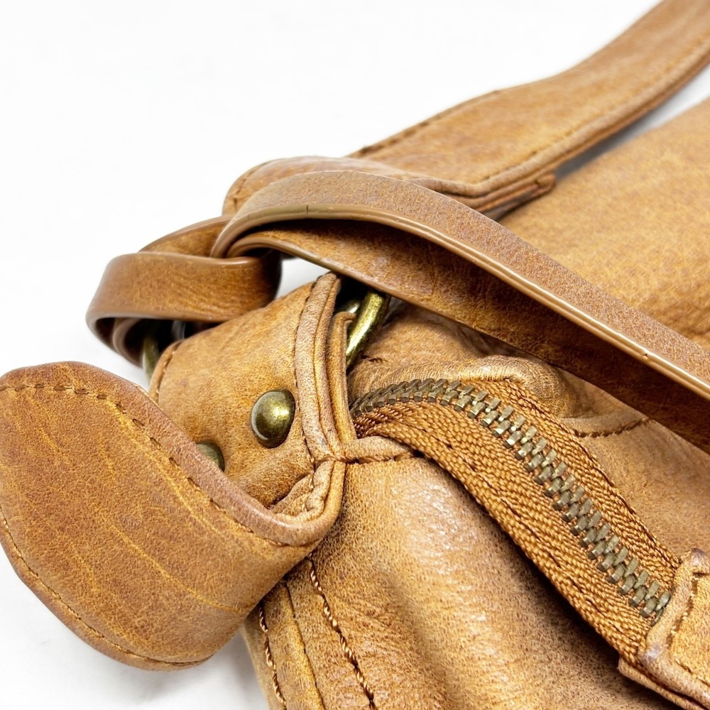 Lucky Brand Brown Leather Hobo Shoulder Bag Purse Women Adjustable Strap - Picture 5 of 12